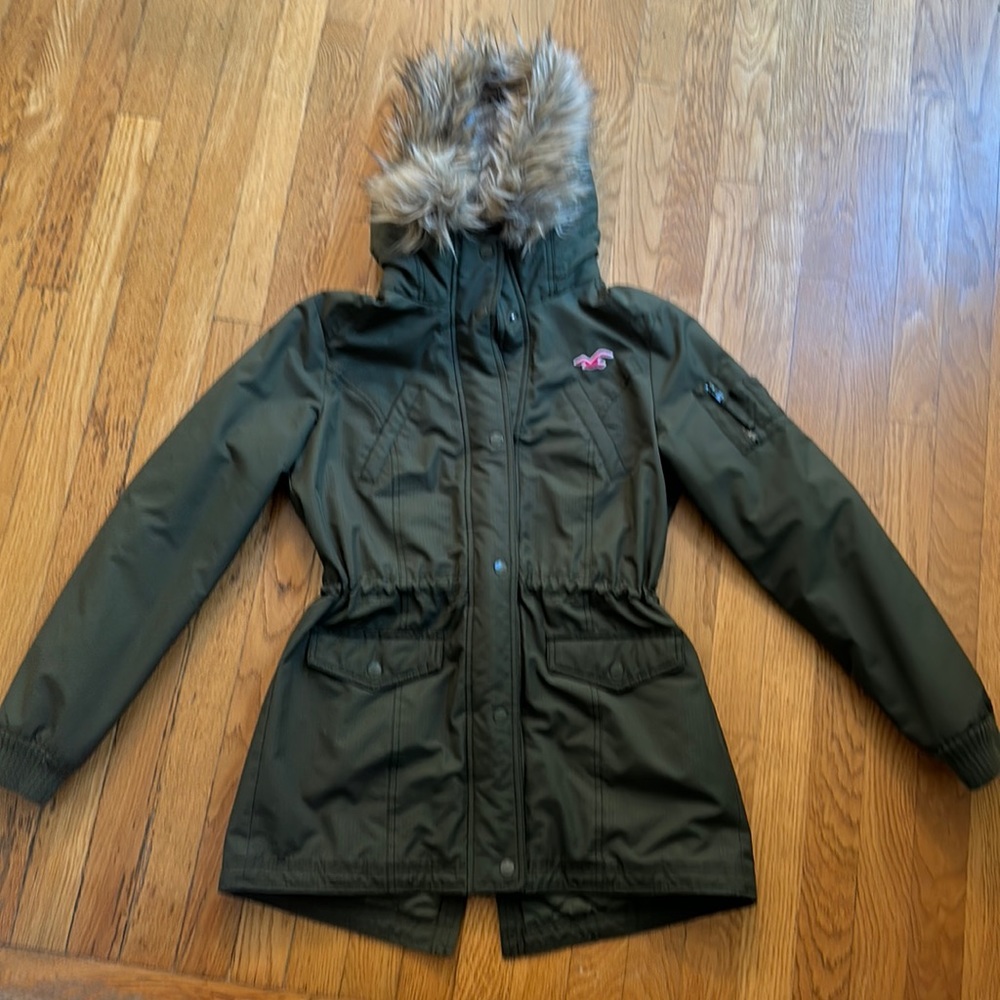 Hollister Green Winter Coat